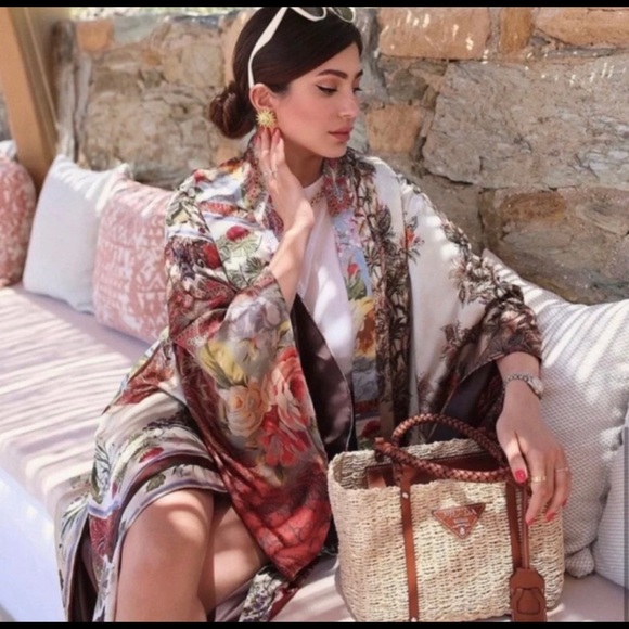 NWT Zara 2-Piece Patchwork Print Kimono And Pants Set - Picture 11 of 13